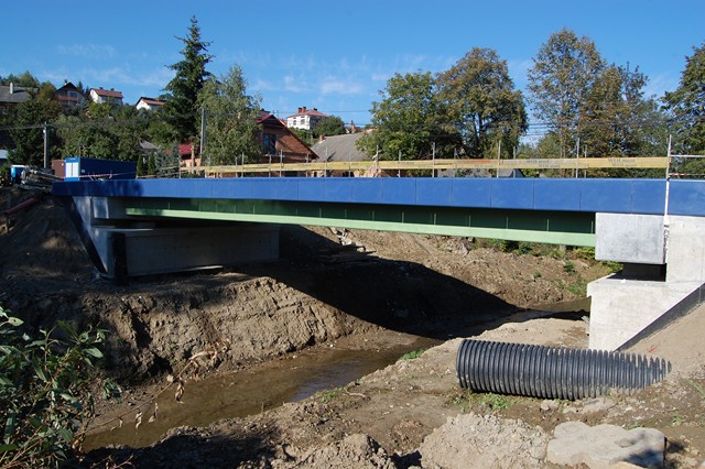 Budowa mostu na Błażowę Górną - 1 października 2015 r.