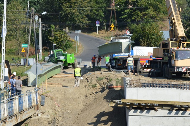 Budowa mostu na Błażowę Górną - 21 sierpnia 2015 r.