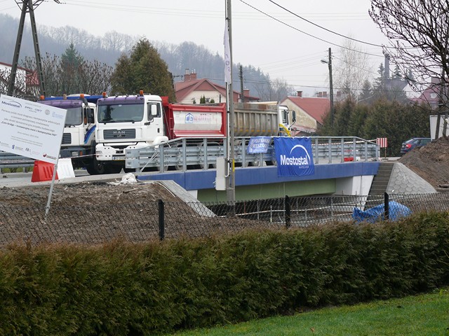 PRÓBA OBCIĄŻENIOWA NOWEGO BŁAŻOWSKIEGO MOSTU 10 grudnia 2015 r.