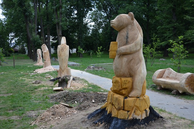 Nowe oblicze błażowskiego parku.