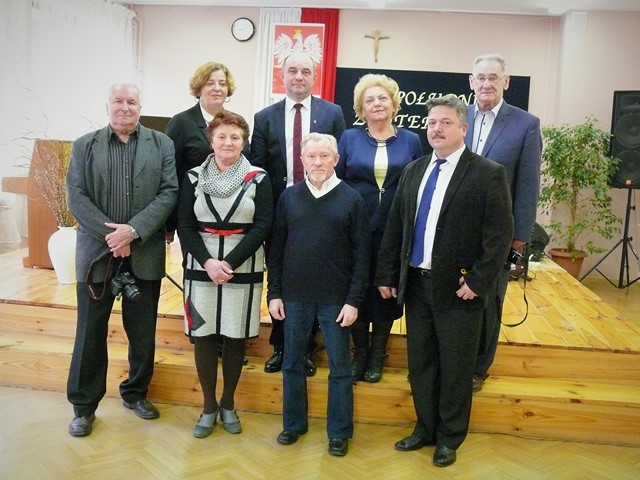 Rzeszowscy literaci w gimnazjum w Błażowej.