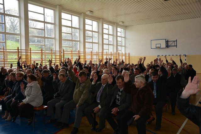 Z zebrań wiejskich - wybory sołtysa.